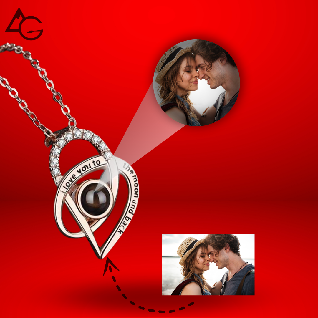 Diamond Heart Shuttle Necklace