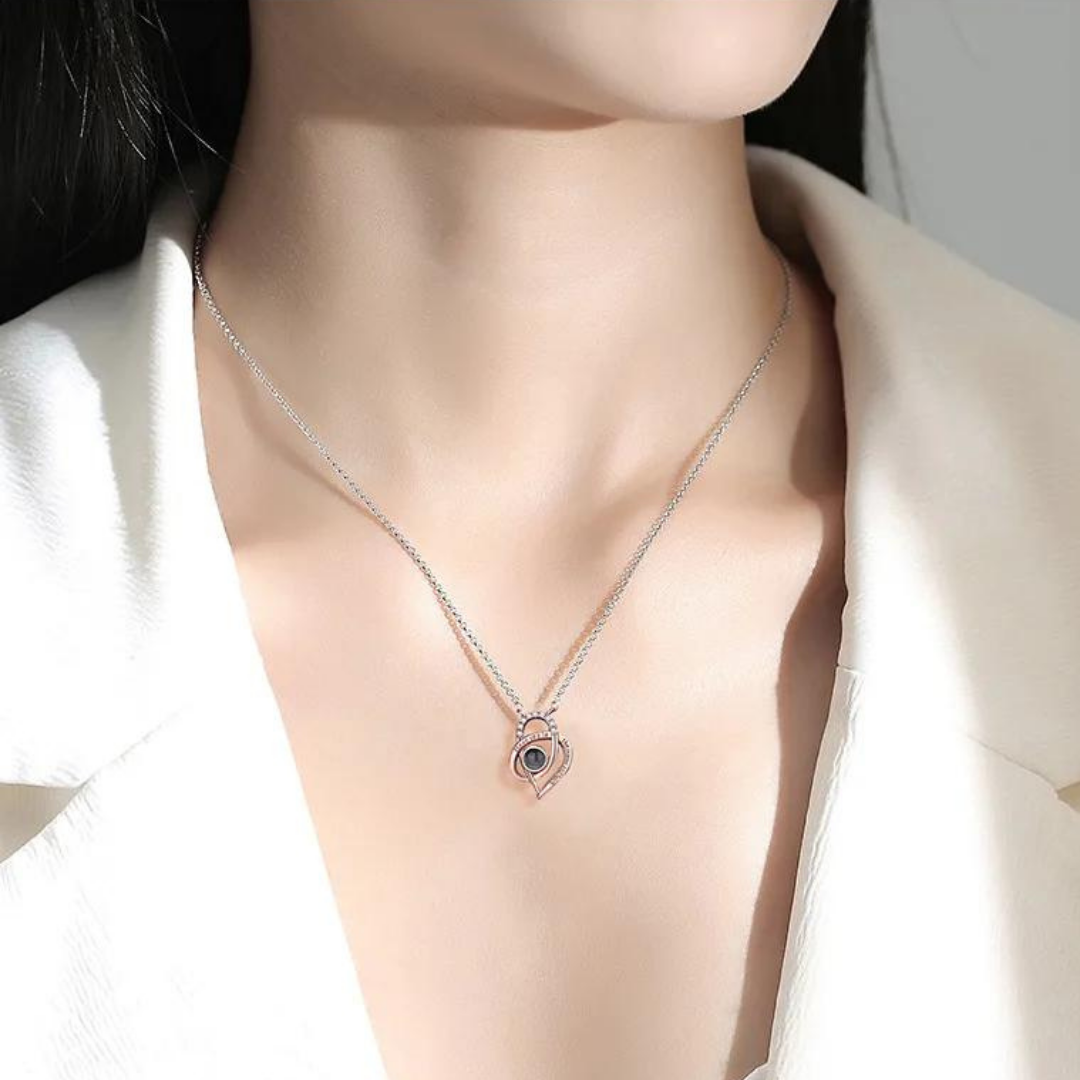 Diamond Heart Shuttle Necklace