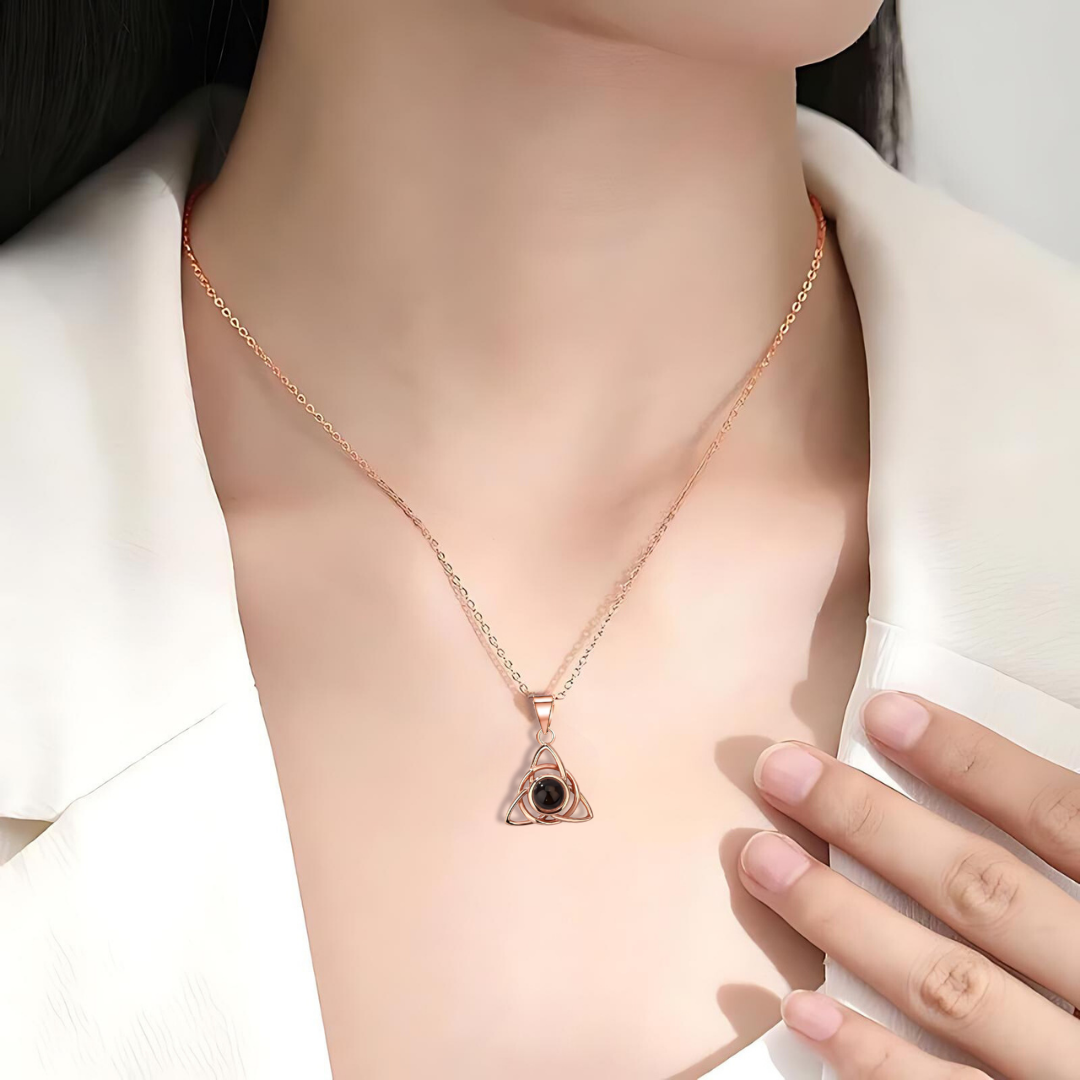 TriangleWeave Necklace