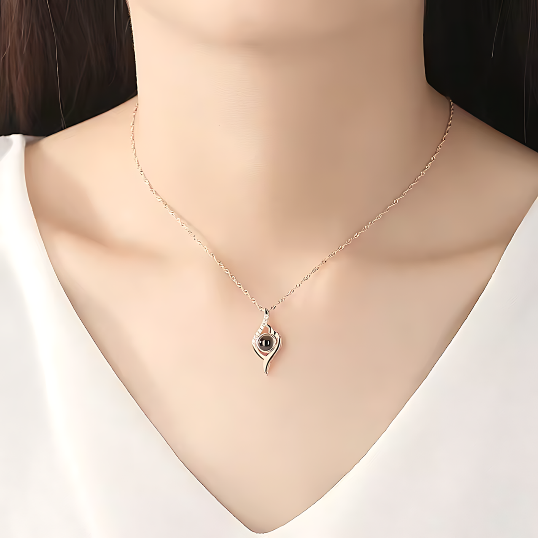 Diamond Alien Eye Necklace